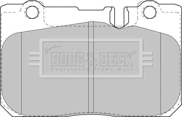 BORG & BECK Комплект тормозных колодок, дисковый тормоз BBP1631
